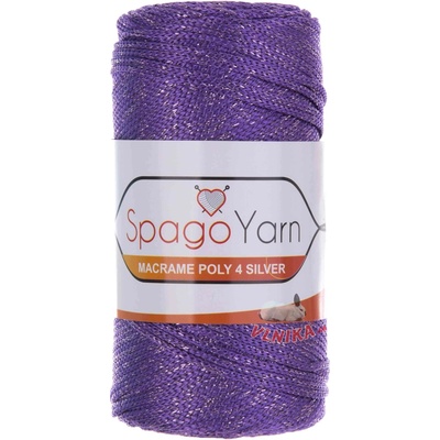 Spago Příze Macrame Poly 4 silver Varianta: 141