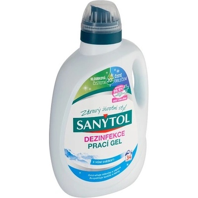 Sanytol dezinfekční prací gel vůně svěžesti 1,7 l 34 PD