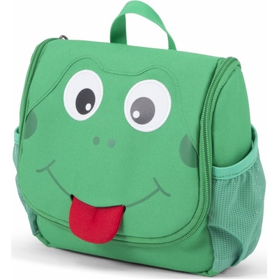Affenzahn kosmetická taška Finn Frog Green Black Red 2 L