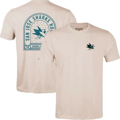San Jose Sharks NHL Levelwear Richmond Stained Glass T-Shirt Khaki