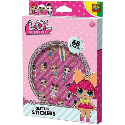 SES Samolepky se třpytkami L.O.L.