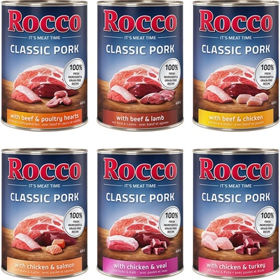 Výhodné balenie Rocco Classic Pork 12 x miešané balenie 400 g