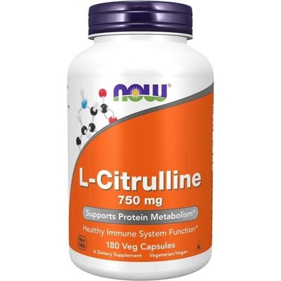 Now foods l-citrulín 750 mg 180 vegetariánskych kapsúl