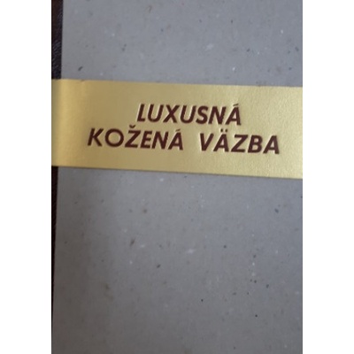 Luxusná kožená väzba - notes A5