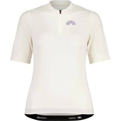 Maloja Дамска фланелка с къс ръкав за колоездене Maloja Women's ArlersteinM. Cycling jersey - Shaded White (156-3038-0313)