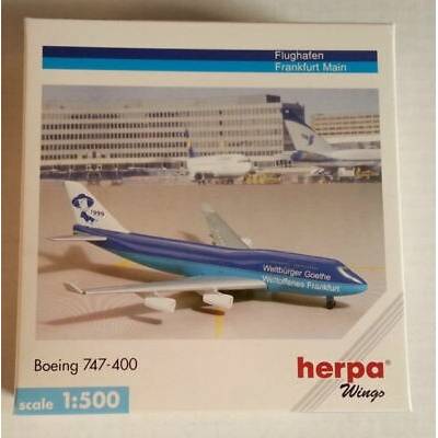 Herpa B747-400 Airport Frankurt am Mainspecial edition 1:500