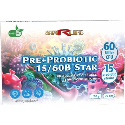 Starlife PRE + Probiotic 15/60B Star 30 kapslí