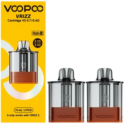 Voopoo VRIZZ V2 Dual Mesh cartridge 0.7 ohm / 0.4 ohm 2 ks
