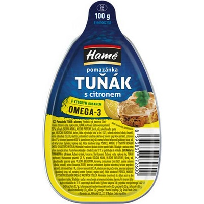 Hamé pomazánka Tuňák s citronem 100g