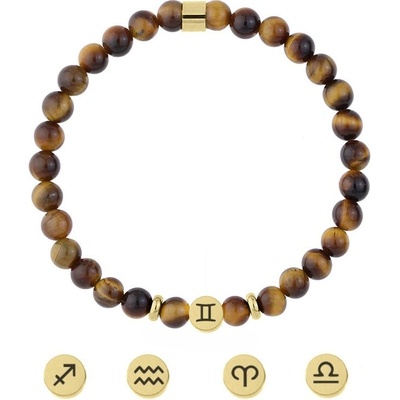 Daniel Dawson náramek znamení zvěrokruhu Zodiac tygří oko NR2257-7/20 Váhy 23.9. 23.10.