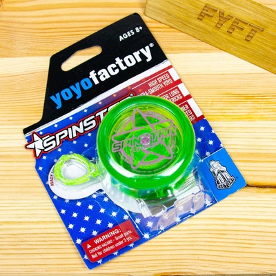 Yoyofactory SpinStar plastové začátečnické yoyo na triky Zelená