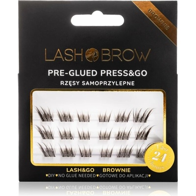 Lash Brow Press&Go Self-Adhesive Eyelashes samolepiace trsové riasy Lashy Brownie 1 ks