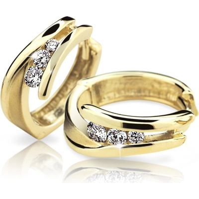 Cutie Jewellery - diamonds Náušnice DZ6433-1794 typu kreole ze zlata s diamanty