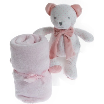 Gamberritos Одеало 80х110 + играчка Мече, розово (108814)