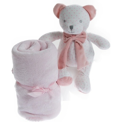 Gamberritos Одеало 80х110 + играчка Мече, розово (108814)