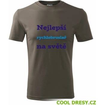 Tričko nejlepší rychlobruslař na světě dárek pro rychrobruslaře army