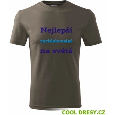 Tričko nejlepší rychlobruslař na světě dárek pro rychrobruslaře army