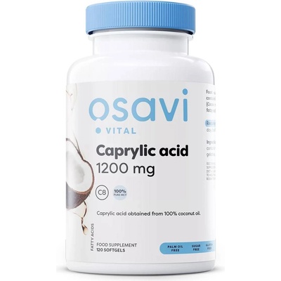 Osavi Caprylic Acid, 1200 mg, 120 гел капсули, Osavi