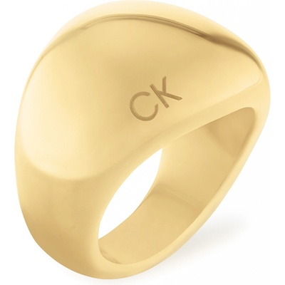 Calvin Klein Masívny pozlátený prsteň Trends 35000441