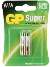 GP Batteries Батерия алкална АААА 1.5v 2 броя