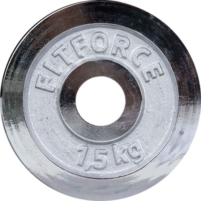 Fitforce ДИСК ЗА ЩАНГА 1, 5 КГ chrom 30 ММ 1, 5 КГ