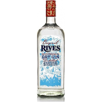 Rives Original Dry Gin 37,5% 1 l (holá láhev)