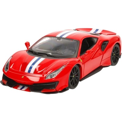 Bburago Ferrari 488 Pista červená 1:24