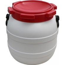 Curtec Plastový sud s držadly 41,5 l - bílo-červený