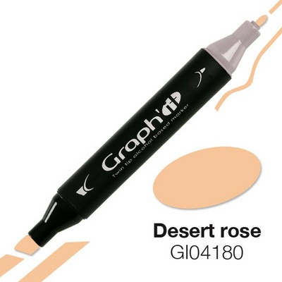 Lihová fixa GRAPH'IT oboustranná Fine & Chisel, Desert Rose
