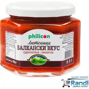 Philicon Лютеница Балкански вкус пикантна Филикон 350гр