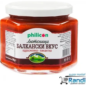 Philicon Лютеница Балкански вкус пикантна Филикон 350гр