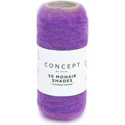 50 MOHAIR SHADES Katia Farby 50 MOHAIR: 53 stredná lila