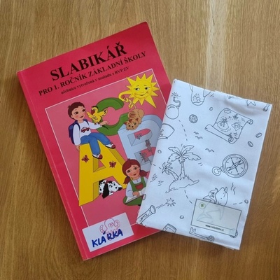 NEBE DOMA Univerzální látkový obal na Slabikář a sešity Piráti A5