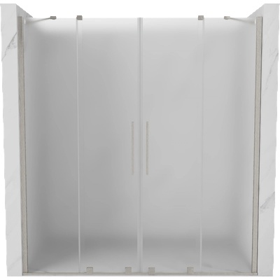 Mexen Velar Duo плъзгаща се душ врата 200 см, мат, матиран никел - 871-200-000-32-97 (871-200-000-32-97)