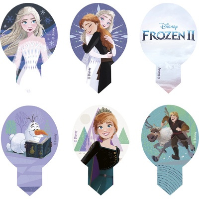 Dekora Комплект ядливи украси за торта - Frozen II 6, 5 х 4 см