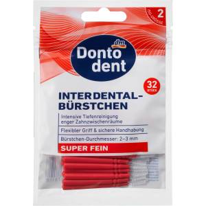 Dontodent Интердентални стикчета, супер фини, 32 бр (1420720)