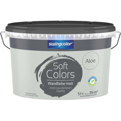 Swingcolor Soft Colors Farba na stenu, Aloe, matná, 5 l