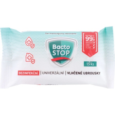BactoSTOP Dezinf vlhčené ubr 15 ks