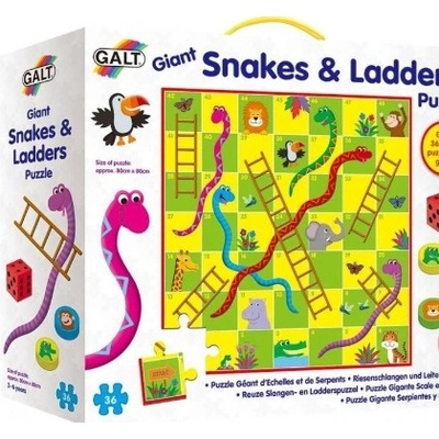 Galt Toys Galt - Гигантски пъзел-игра, Змии и стълби