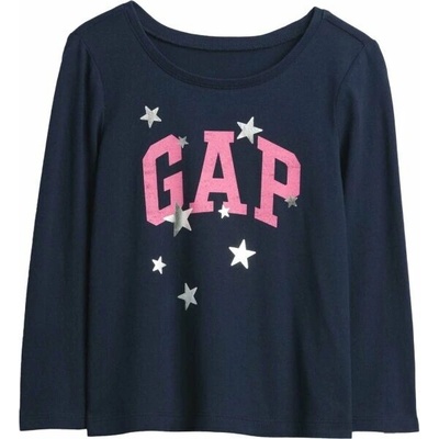 GAP V-FRCH LS BF Logo Tee tmavě modrá