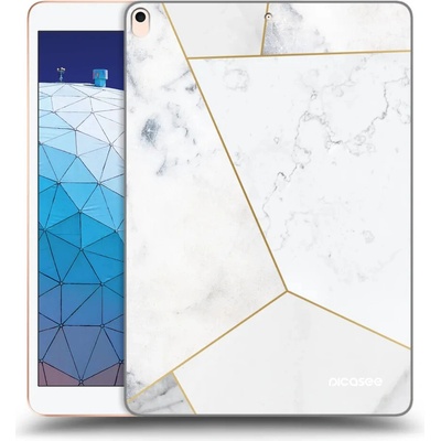 Picasee silikónový prehľadný obal Apple iPad Air 10.5 2019 3.generace White tile