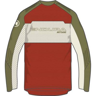 Endura MT500 Burner Lite s dlhým rukávom Brick pánsky