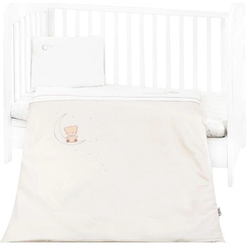 KikkaBoo Бебешки спален комплект с бродерия 5 части Dream Big Beige (kikka-41101050064)