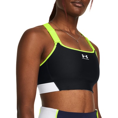 Under Armour Сутиен Under Armour HeatGear® Armour High Pocket Sports Bra Черен Velikost XS