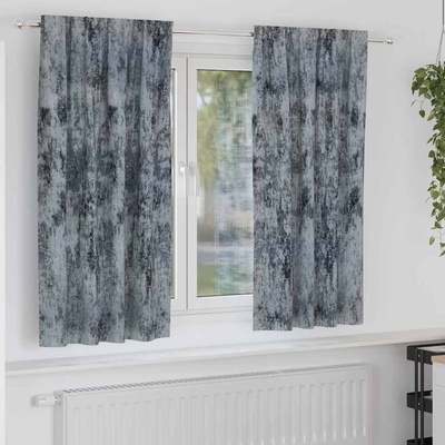 vidaXL Кадифени завеси 2 pcs Сребристо сиво 175 x 140 см Кадифе (4107684)