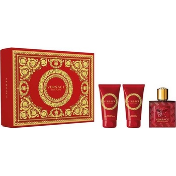 Versace Eros Flame EDP pro muže 50 ml + sprchový gel 50 ml + balzám po holení 50 ml dárková sada