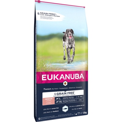 Eukanuba Grain Free Senior large/giant breed Ocean Fish 12 kg