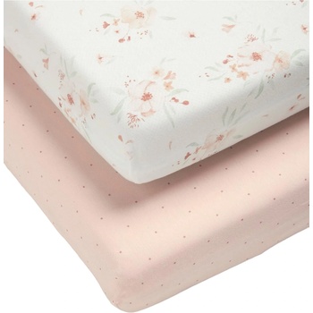 Image 1 of Mamas & Papas Долен чаршаф с ластик за легло Mamas & Papas - Floral, 70 x 142 cm, 2 броя (7797X1600)