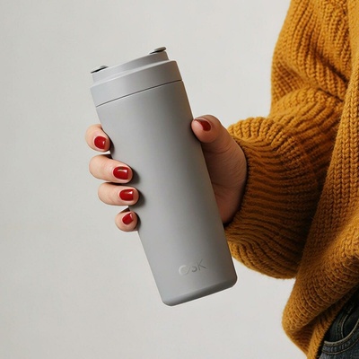 Luma termohrnček 600 ml sivý