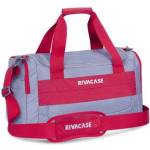 RIVACASE Спортна/Пътна чанта, 30L, Rivacase "5235 Mercantour", сиво-червена (GSCSTRME5235GR)